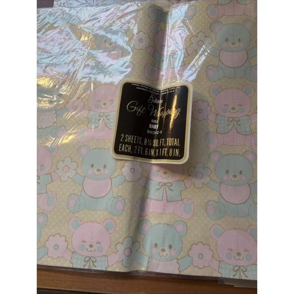 Vtg Bridal & Baby Flat Wrap Sheets, Some New In Package 13 Designs, Amounts Vary